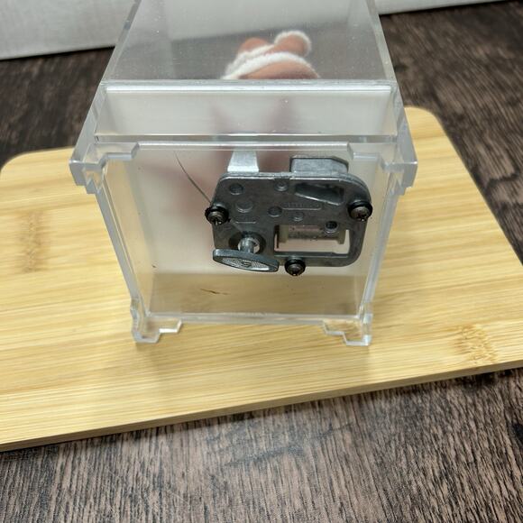 Vintage Christmas Santa Claus Rotating Music Box Santa Clause Coming to Town - Picture 4 of 11